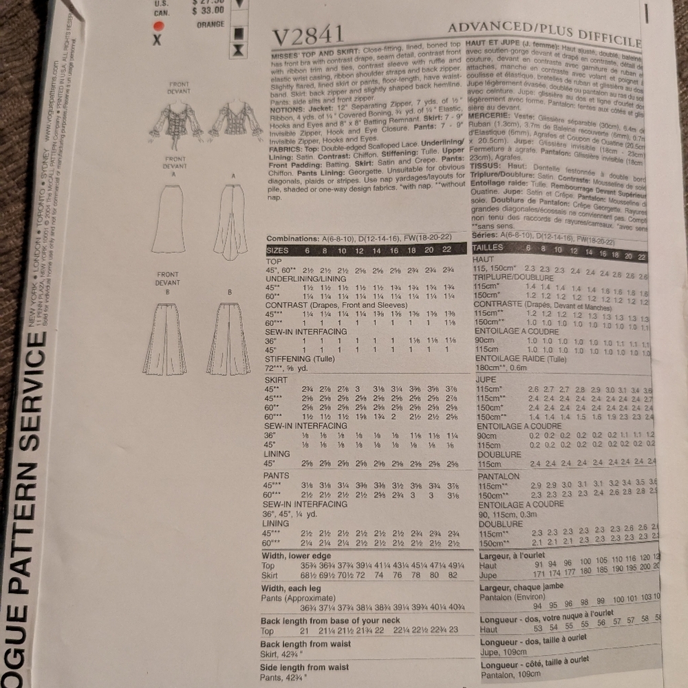 Vogue pattern - Picture 2 of 3